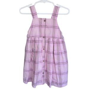 NWT - OshKosh Pinl Plaid Tank Dress with Bloomers - Size 18 months